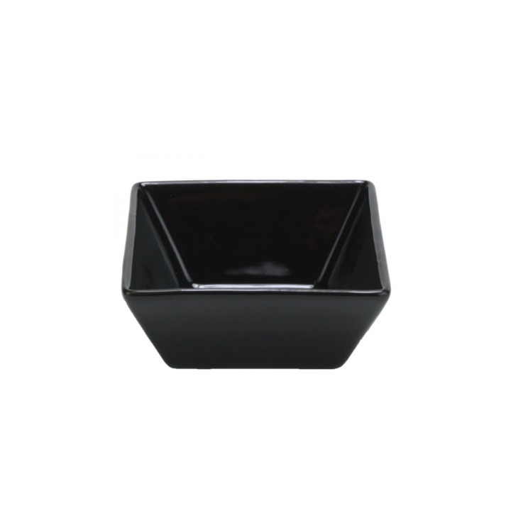 Square Bowl 82 Ml Black. Professional Bowl Suitable For Food Preparation And Serving In Restaurants And Catering Environments. |
