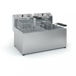 ΦΡΙΤΕΖΑ ΔΙΠΛΗ ΗΛΕΚΤΡΙΚΗ ΕΠΑΓΓΕΛΜΑΤΙΚΗ TX10 2×10-12L 2×5100W 380V ΜΕ ΒΡΥΣΕΣ ΑΝΟΞΕΙΔΩΤΗ | ΕΞ-ΑΝ