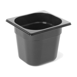 PC CONTAINER GN1/6-15cm BLACK GNP16 | ΕΞ-ΑΝ