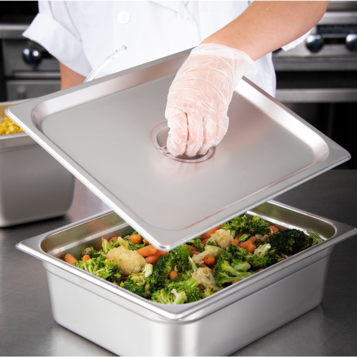 Lid Gastro 1/2 Inox. Professional Gastronorm Container Ideal For Food Preparation, Storage And Service In Commercial Kitchens An