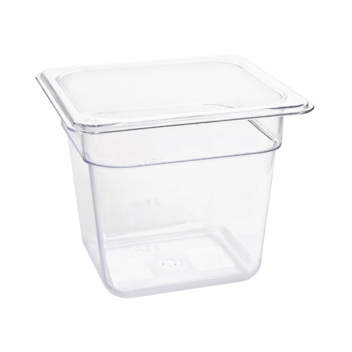 ΛΕΚΑΝΗ GASTRO 1/6 POLYCARBONATE 17,3X16,2X15 cm | ΕΞ-ΑΝ