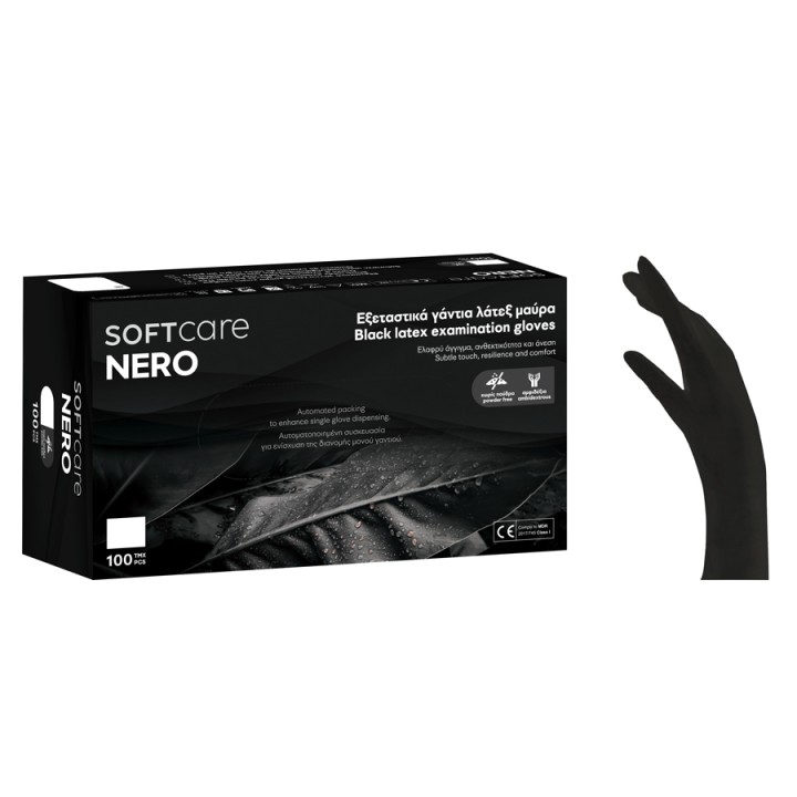 ΓΑΝΤΙΑ LATEX SOFT TOUCH ΧΩΡΙΣ ΠΟΥΔΡΑ ΜΑΥΡΑ X-LARGE 100ΤΕΜ. | ΕΞ-ΑΝ