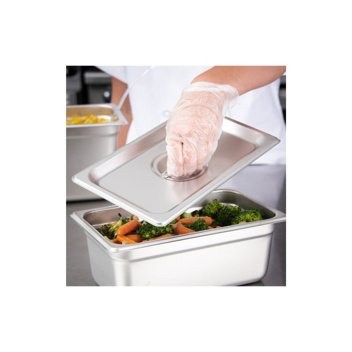 Lid Gastro 1/4 Inox. Professional Gastronorm Container Ideal For Food Preparation, Storage And Service In Commercial Kitchens An