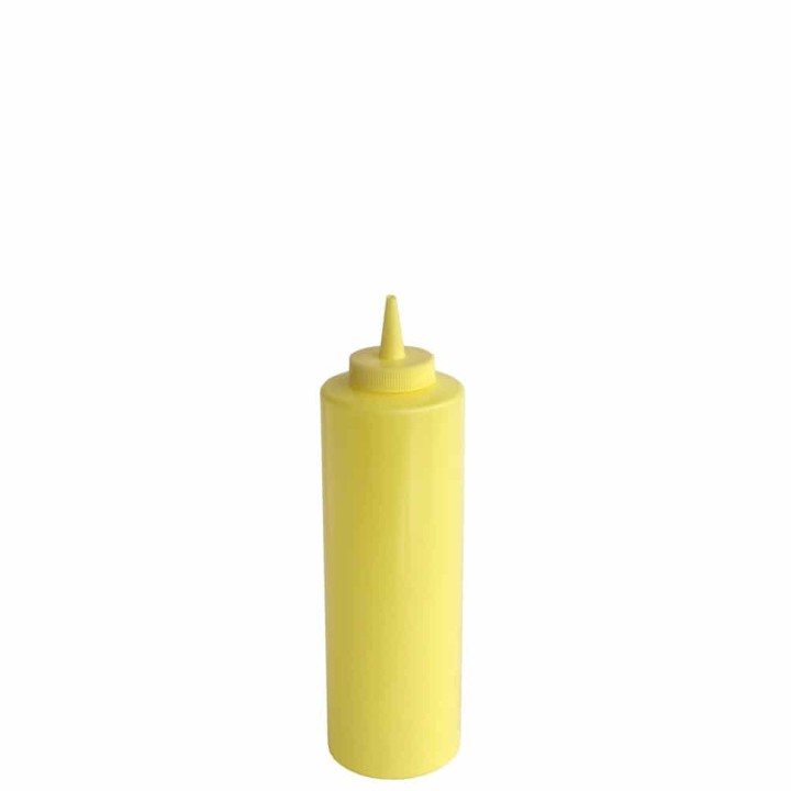 Plastic Bottle Mustard 12 Oz. Professional Product Suitable For Restaurants, Hotels And Hospitality Environments. | ΕΞ-ΑΝ