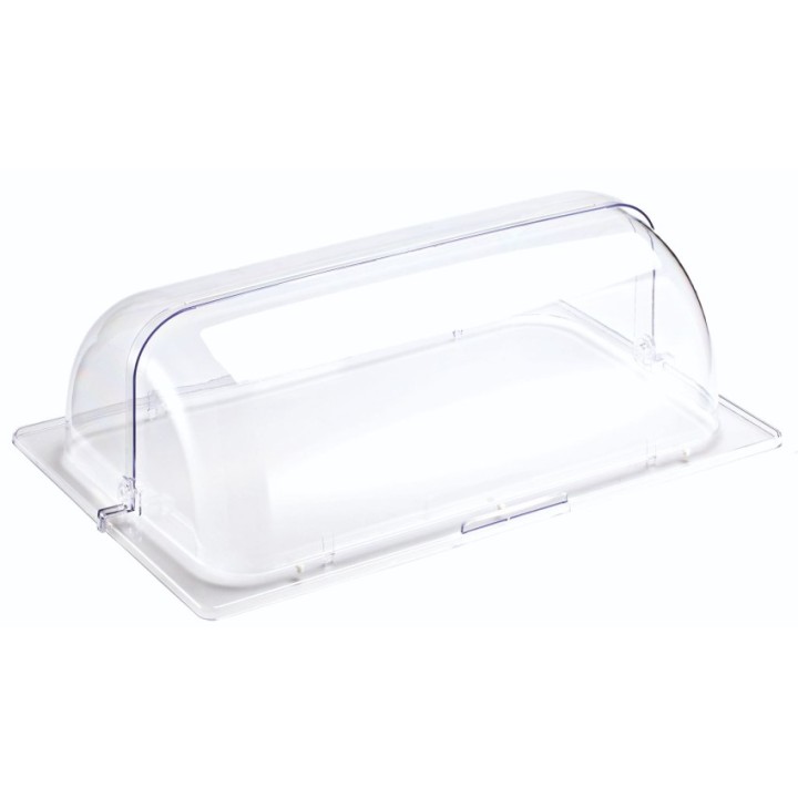 PC ROLL TOP LID GN 1/1 53x32CM TRANSPARENT | ΕΞ-ΑΝ
