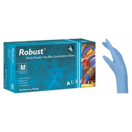 NITRILE GLOVES AURELIA ROBUST BLUE 100PCS | ΕΞ-ΑΝ