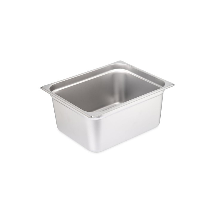 Basin Gastro 1/2 15 Cm Depth Inox. Professional Gastronorm Container Ideal For Food Preparation, Storage And Service In Commerci