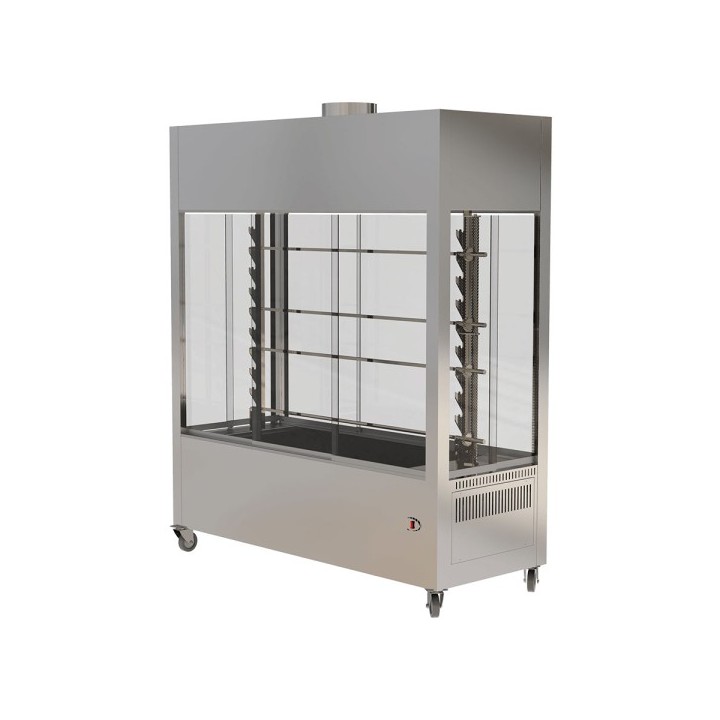 ROASTER SINGLE AXIS WAGON GRILL WITH 4 SKEWERS VAG13 AISI 304 | ΕΞ-ΑΝ