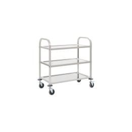 Trolley Inox 3 Shelves 85X45X89 Cm. Professional Product Suitable For Restaurants, Hotels And Hospitality Environments. | ΕΞ-ΑΝ