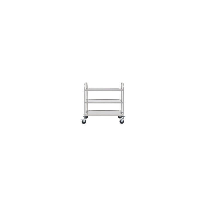 Trolley Inox 3 Shelves 85X45X89 Cm. Professional Product Suitable For Restaurants, Hotels And Hospitality Environments. | ΕΞ-ΑΝ