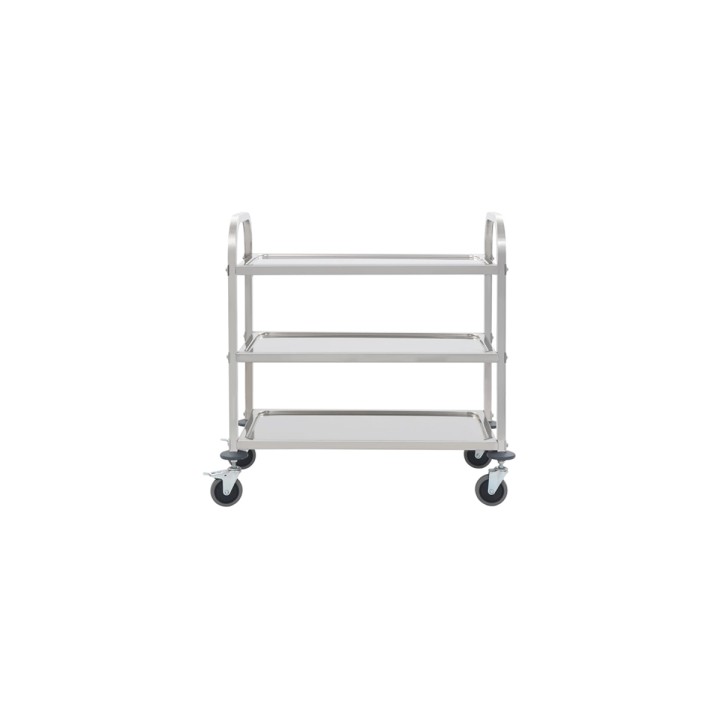 Trolley Inox 3 Shelves 85X45X89 Cm. Professional Product Suitable For Restaurants, Hotels And Hospitality Environments. | ΕΞ-ΑΝ