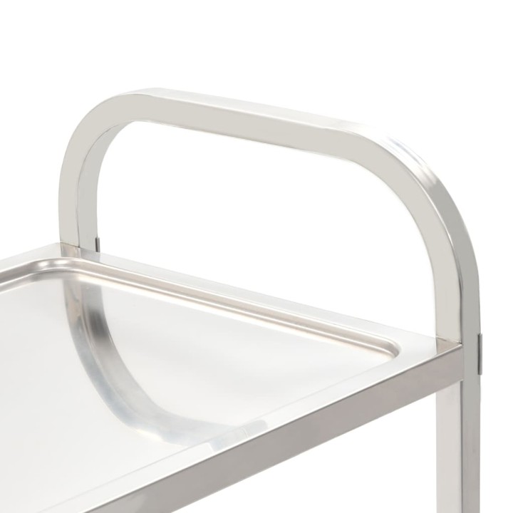 Trolley Inox 3 Shelves 85X45X89 Cm. Professional Product Suitable For Restaurants, Hotels And Hospitality Environments. | ΕΞ-ΑΝ