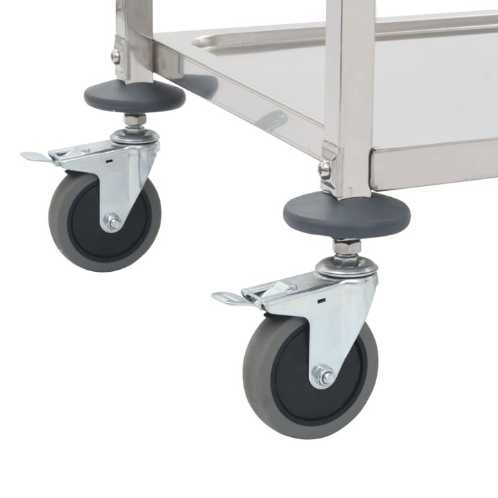 Trolley Inox 3 Shelves 85X45X89 Cm. Professional Product Suitable For Restaurants, Hotels And Hospitality Environments. | ΕΞ-ΑΝ