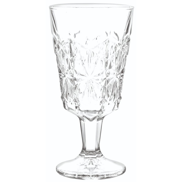 Glass Cristar Diamante Wine Goblet 18Cl Κολομβιας. Professional Glass Suitable For Restaurants, Bars And Hotels. Designed For El