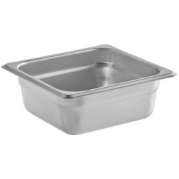 ΛΕΚΑΝΗ GASTRO 1/6 6,5 CM ΒΑΘΟΣ INOX. Επαγγελματικό σκεύος gastronorm ιδανικό για αποθήκευση, προετοιμασία και σερβίρισμα τροφίμω