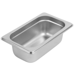 ΛΕΚΑΝΗ GASTRO 1/9 6,5 CM ΒΑΘΟΣ INOX. Επαγγελματικό σκεύος gastronorm ιδανικό για αποθήκευση, προετοιμασία και σερβίρισμα τροφίμω