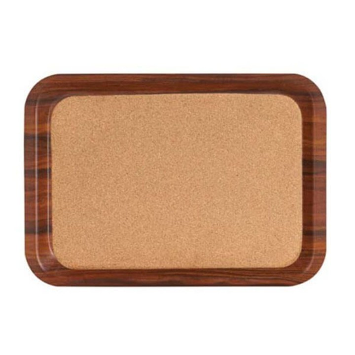 Rectangular Tray 75X48 Cm Non-Slip With Cork Brown. Professional Serving Tray Suitable For Cafés, Bars And Restaurants. Designed