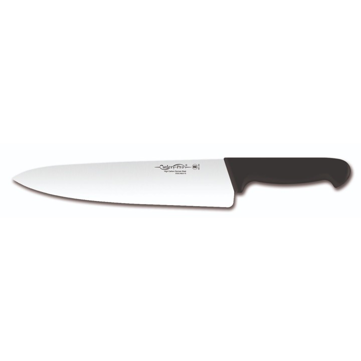 Chef Knife 25 Cm Black Handle Cutlery Pro. Professional Kitchen Tool Designed For Everyday Use In Commercial Kitchens. Offers Du