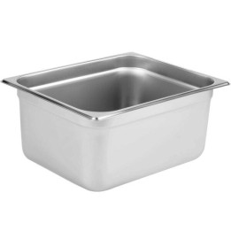 ΛΕΚΑΝΗ GASTRO 1/2 15 CM ΒΑΘΟΣ INOX 18/8. Επαγγελματικό σκεύος gastronorm ιδανικό για αποθήκευση, προετοιμασία και σερβίρισμα τρο