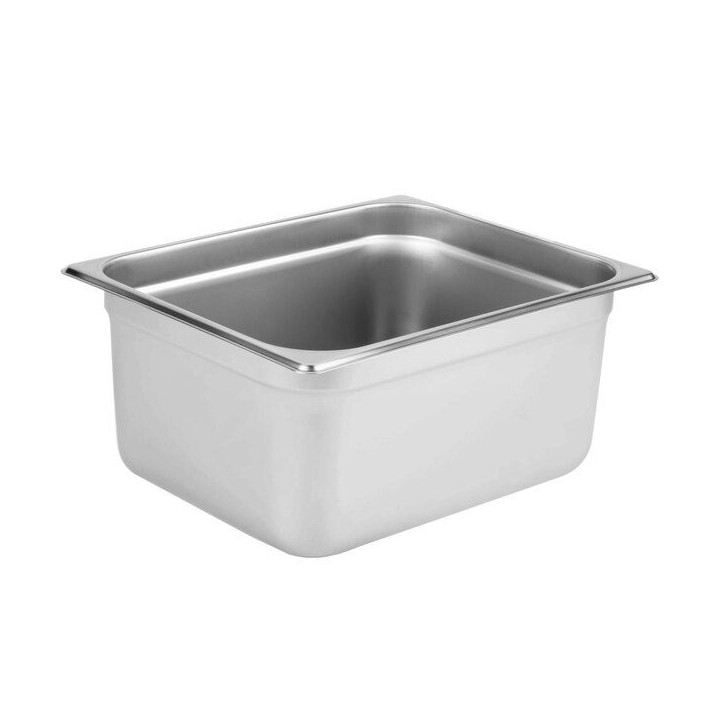 ΛΕΚΑΝΗ GASTRO 1/2 15 CM ΒΑΘΟΣ INOX 18/8. Επαγγελματικό σκεύος gastronorm ιδανικό για αποθήκευση, προετοιμασία και σερβίρισμα τρο