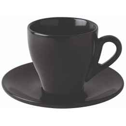 Conical Chocolate Cup Matte Black 300Ml. Professional Product Suitable For Restaurants, Hotels And Hospitality Environments. | Ε