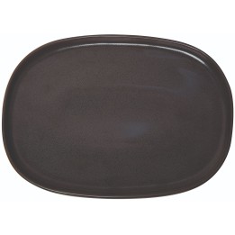 Flat Oval Platter Midnight 30 X 22 Cm. Professional Product Suitable For Restaurants, Hotels And Hospitality Environments. | ΕΞ-