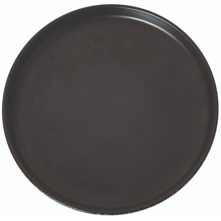 Flat Plate Sandstone Black 27 Cm. Professional Product Suitable For Restaurants, Hotels And Hospitality Environments. | ΕΞ-ΑΝ