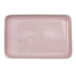 ΠΙΑΤΕΛΑ PINK REACTIVE GLAZE 20,5x13,5CM. | ΕΞ-ΑΝ