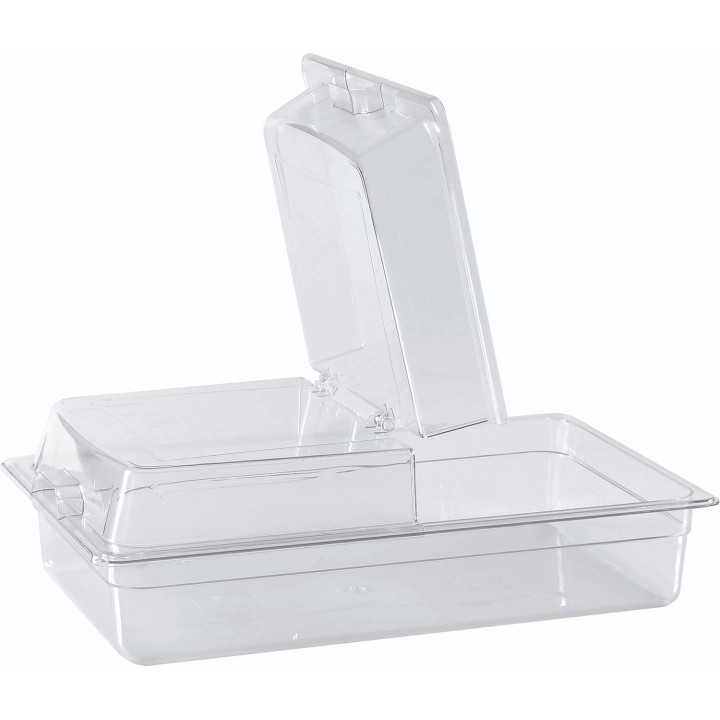 ΚΑΠΑΚΙ PC SQUARE FLIP GN 1/1 53X32CM ΔΙΑΦΑΝΕΣ. | ΕΞ-ΑΝ