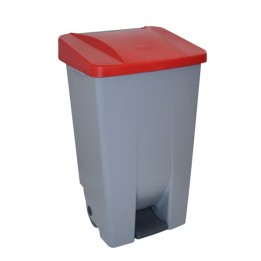 Waste Bin 80 Λτ Red Lid Spanish. Professional Product Suitable For Restaurants, Hotels And Hospitality Environments. | ΕΞ-ΑΝ