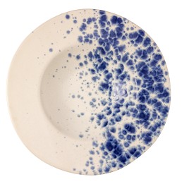 Deep Plate Phobos White Blue 28,5 Cm Le Coq Italian. Professional Product Suitable For Restaurants, Hotels And Hospitality Envir