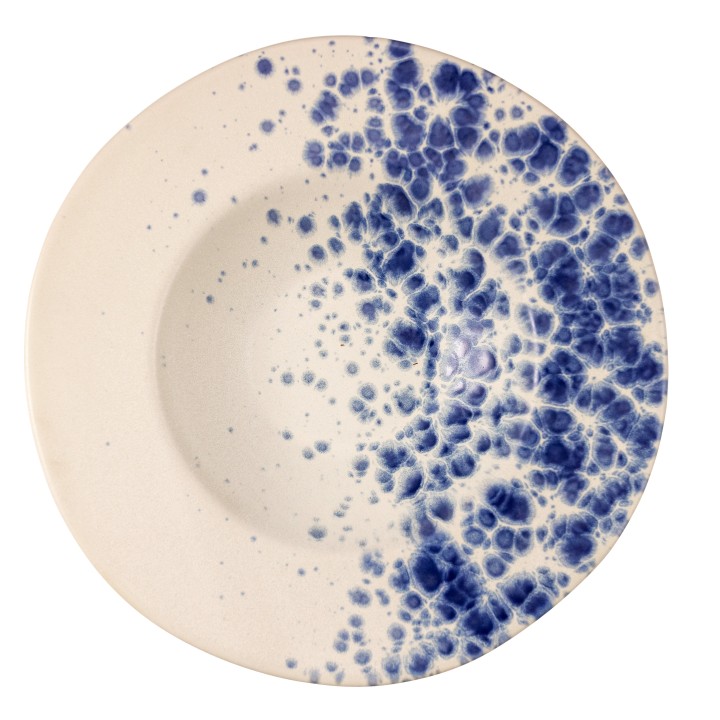 Deep Plate Phobos White Blue 28,5 Cm Le Coq Italian. Professional Product Suitable For Restaurants, Hotels And Hospitality Envir
