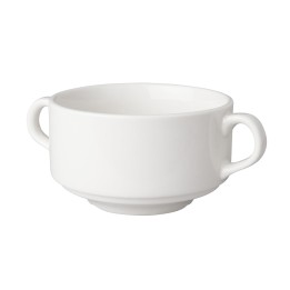Consomme Bowl 30 Cl With Handles. Professional Bowl Suitable For Food Preparation And Serving In Restaurants And Catering Enviro