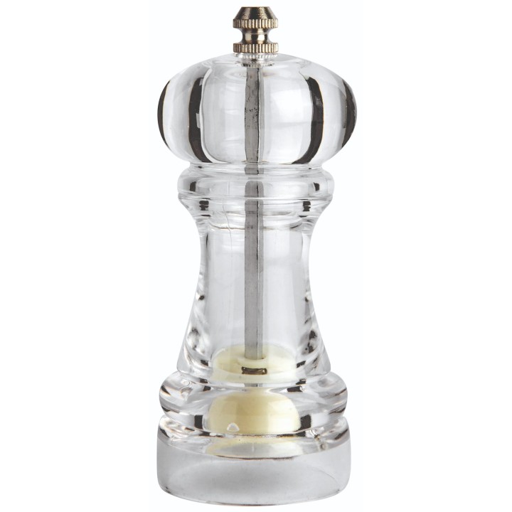 Acrylic Pepper Mill 19 Cm. Professional Product Suitable For Restaurants, Hotels And Hospitality Environments. | ΕΞ-ΑΝ