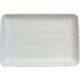 ΠΙΑΤΕΛΑ ΟΡΘΟΓΩΝΙΑ GOURMET 23 x 13 CM ΛΕΥΚΗ ΜΑΤ PRESTIGE ΠΟΡΣΕΛΑΝΗΣ. | ΕΞ-ΑΝ