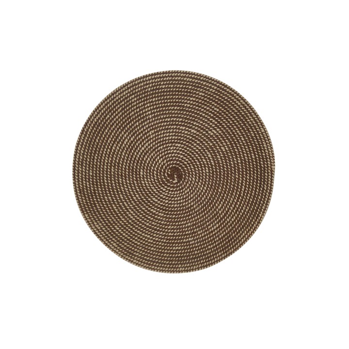 ΣΟΥΠΛΑ ΣΤΡΟΓΓΥΛΟ 36 CM WOVEN BROWN ΚΙΝΑΣ. | ΕΞ-ΑΝ