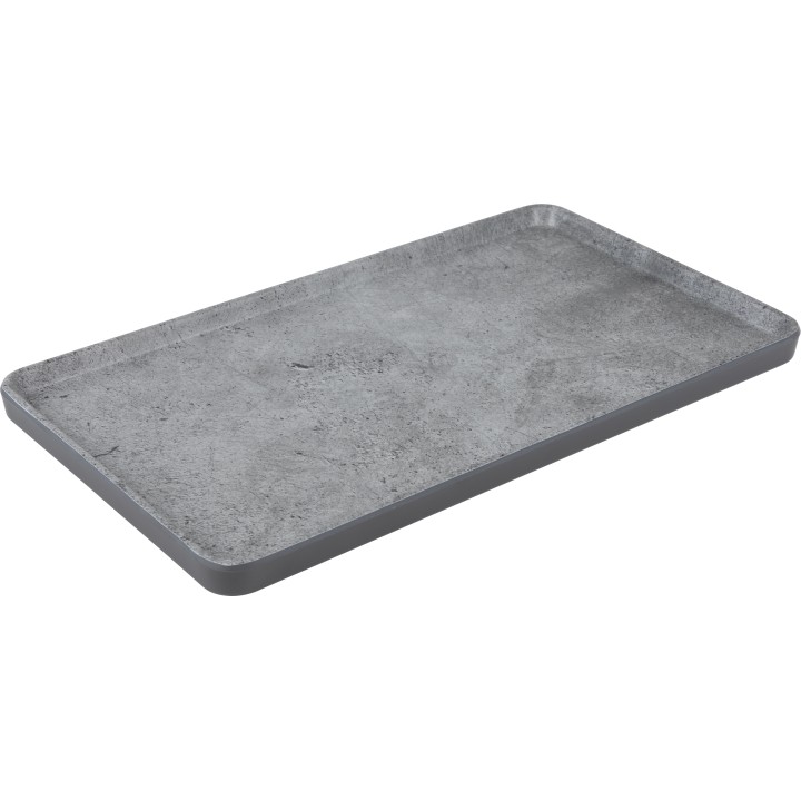 ΠΙΑΤΕΛΑ ΟΡΘΟΓΩΝΙΑ CONCRETE 35 x 20 x 2 CM ΜΕΛΑΜΙΝΗΣ ΚΙΝΑΣ. | ΕΞ-ΑΝ